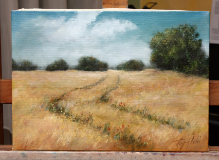 The Field - Original Oil Painting on Canvas by artist Darko Topalski