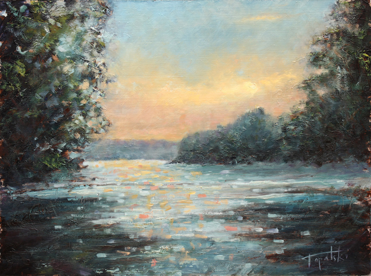 Discovering River Oil Painting Fine Arts Gallery Original fine