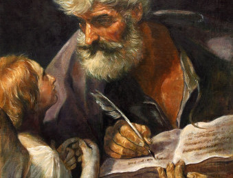 Saint Matthew the Apostle with Angel – Oil Painting