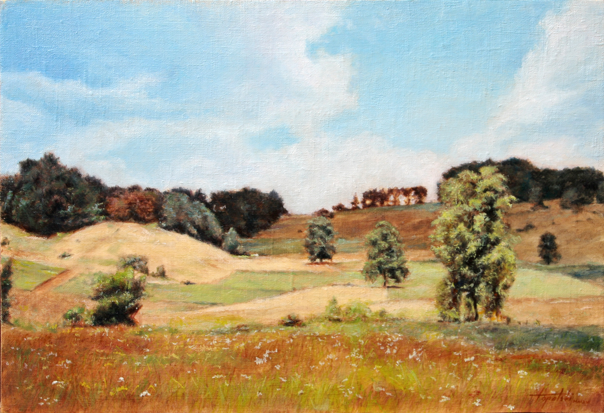 Oil Painting — Artists' Studio in the Foothills