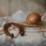 Horseshoe and Onion – Still Life Oil painting