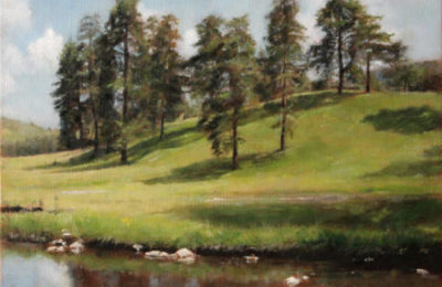 Mountain Hillside – Landscape Oil Painting