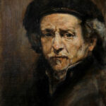 Rembrandt after Rembrandt – Figurative Portrait Oil painting