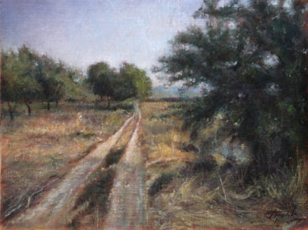 Fine Art - Country Road - Original Oil Painting on Canvas by artist Darko Topalski