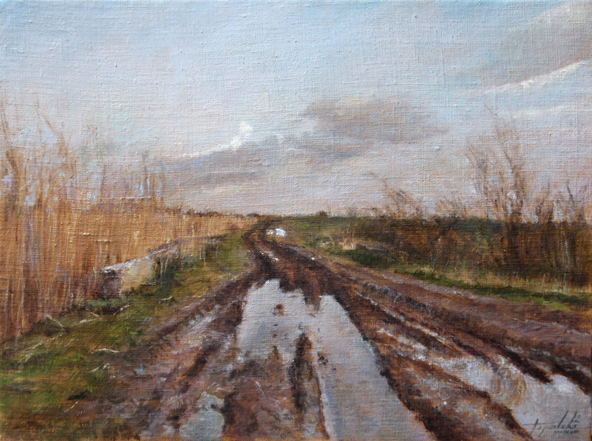 After the Rain Landscape Oil painting Fine Arts Gallery Original