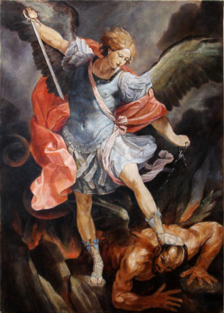 Fine Art - Archangel Michael - 2018 version -Original Oil Painting on Canvas by artist Darko Topalski