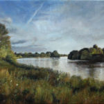 Fine Art - River Thames - Original Commissioned Oil Painting on Canvas by artist Darko Topalski