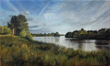 Fine Art - River Thames - Original Commissioned Oil Painting on Canvas by artist Darko Topalski