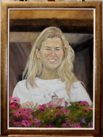 Fine Art - Maja - Original Portrait Oil Painting on Canvas by artist Darko Topalski