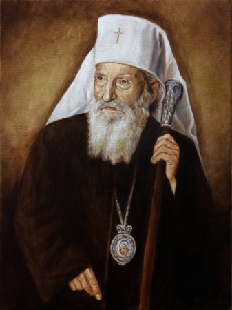 Fine Art - Patriarch Pavle - Original Portrait Oil Painting on Canvas by artist Darko Topalski