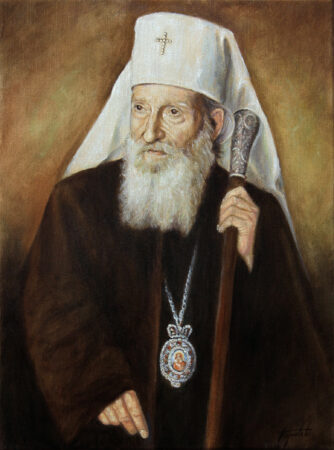 Fine Art - Serbian Patriarch Pavle - Original Portrait Oil Painting on Canvas by artist Darko Topalski