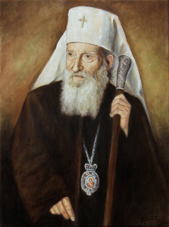 Fine Art - Serbian Patriarch Pavle - Original Portrait Oil Painting on Canvas by artist Darko Topalski