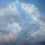 T3RB – UFO in Clouds Oil painting
