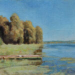 Boat by the River – Landscape Oil Painting
