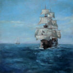 Sailing Ships – Seascape Oil Painting