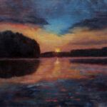 River Sunset – Landscape Oil Painting