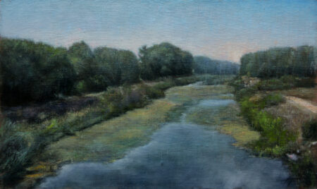 Fine Art - Kanal - Original Landscape Artwork Oil Painting on Canvas by artist Darko Topalski