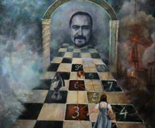 The Game of Life – Symbolic Fantastic Surreal Oil Painting