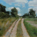 Rural Countryside Road – Landscape Oil Painting