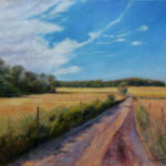 Through the Country Fields – Landscape Oil Painting
