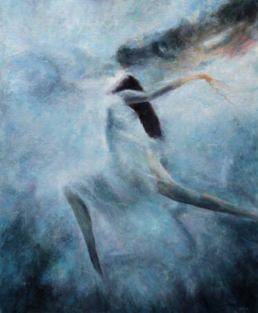 A Dream of Freedom- Original Symbolic figurative Oil Painting on Canvas - by artist Darko Topalski