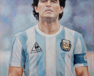 Diego Armando Maradona – Portrait Oil Painting